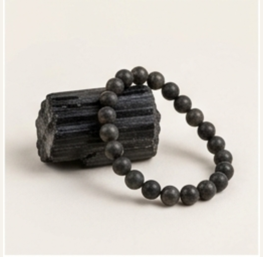 Black Tourmaline gemstone graphic