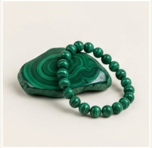 Malachite gemstone graphic