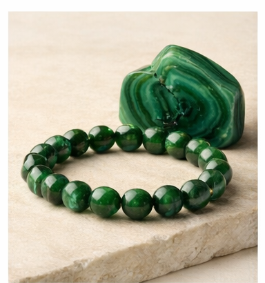 Malachite gemstone illustration