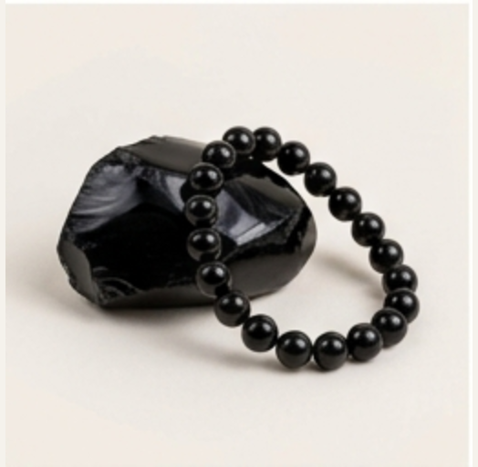 Obsidian gemstone graphic
