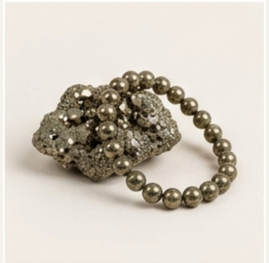 Pyrite gemstone graphic